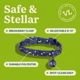 thumbnail image 6 of (2 pack) Vibrant Life Break-Away Adjustable Cat Collar, Blue Celestial, One Size, 6 of 12