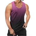 thumbnail image 3 of Tank Tops for Men Summer Sleeveless Gradient Muscle Basic T Shirts Workout Gym Bodybuilding Undershirts, 3 of 5