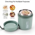 thumbnail image 4 of Insulated Food Jar For Adult with Foldable Spoon, 16oz Hot Food Container for Lunch For School Office Picnic Travel, 4 of 7