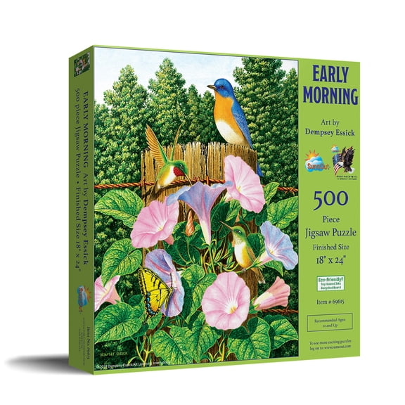 SUNSOUT INC - Early Morning - 500 pc Jigsaw Puzzle by Artist: Dempsey Essick - Finished Size 18" x 24" - MPN# 69615