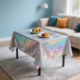 thumbnail image 4 of Shiny Disposable Tablecloth for Party Decorations Birthday Bridal Wedding and Christmas Celebrations Large Size Table Cover, 4 of 6