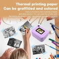 thumbnail image 3 of KDC-030D 2.0-inch Mini Children Instant Camera HD Dual Lens Digital Camera Photo Printer - Purple, 3 of 5