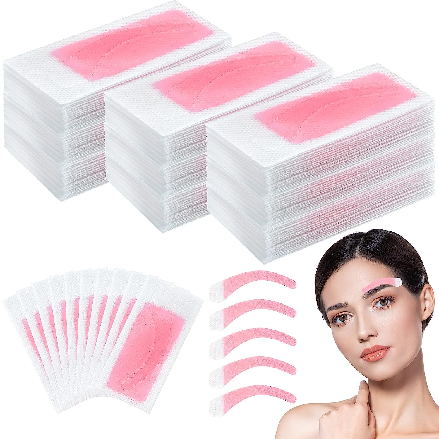 Eyebrows Wax Strips Face Eyebrow Shaper Wax Strips Cold Waxing Strip for Eyebrow