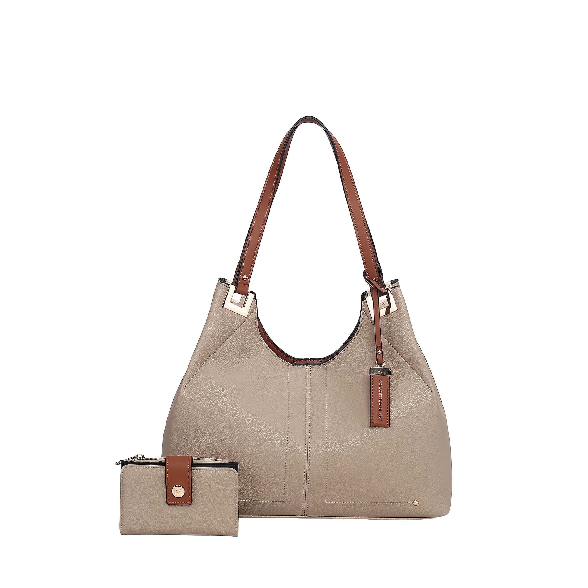 MKF Collection Gabriella Women's Tote Bag with Wallet, Checkered