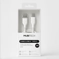thumbnail image 2 of Cable USB Tipo A a C MUBITECH Blanco y Negro Carga Rápida Compatible Tipo C, 2 of 8