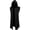 Black, variant on Mens Renaissance Costume Hooded Medieval Knight Sleeveless Tunic Tops Ren Faire Viking Halloween Cloak