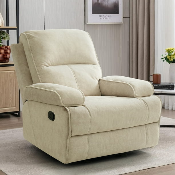 TEKAMON Oversized Rocker Recliner Chair for Adults Manual Recliner