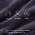 thumbnail image 4 of U by Bedsure Purple Fleece Blankets King Size - Soft Lightweight Plush Cozy Fuzzy, 108X90 inches, 4 of 6