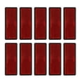 thumbnail image 1 of Shisuyan Reflector Increase Visibility 10Pcs 3.5In Red Plastic Rectangular Dark Night, 1 of 8