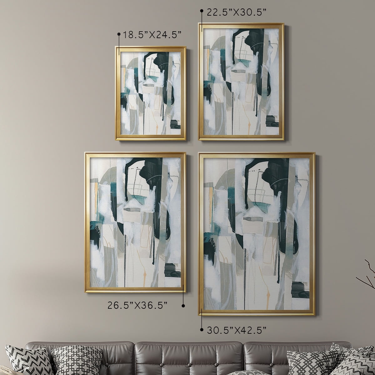 Sea Cavern Strata II Premium Framed Print, in Gold, Black, or Silver - Ready to Hang