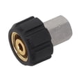 thumbnail image 2 of Mosiee Pressure Cleaner Adapter M22 14/15Mm Female To 3/8 Female Stainless Steel Fitting Pressure Cleaner Adapter Female Connection, 2 of 9