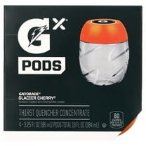 Gatorade Gx Sports Drink Mix Concentrate Pods, Glacier Cherry, 3.25 fl oz Pods, 4 Count