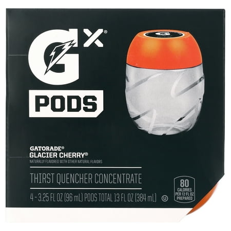 Gatorade Gx Sports Drink Mix Concentrate Pods 4 Count Pods (BB July 2024) Flavor Varies 