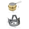 thumbnail image 5 of Joernso 1 Set Windproof Sturdy Alcohol Stove Aluminum Alloy Practical Good Sealing Camping Stove for Camping, 5 of 8
