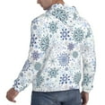 thumbnail image 6 of Wukai Retro ice blue snowflakes Print Men Hoodies Fleece Sweatshirts Long Sleeve Sweaters Pullover Fall Outfits Winter Clothes-3X-Large, 6 of 7