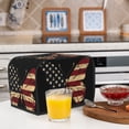 thumbnail image 6 of Yiaed Patriotic USA Butterfly Art Print Two Slice Bread Machine Cover, Universal Size Kitchen Appliance Cover for Bread Machine,Bread Machine Cover, 6 of 7