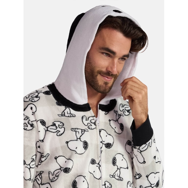 Peanuts Snoopy Matching Family Men's Pajamas Union Suit, Sizes S