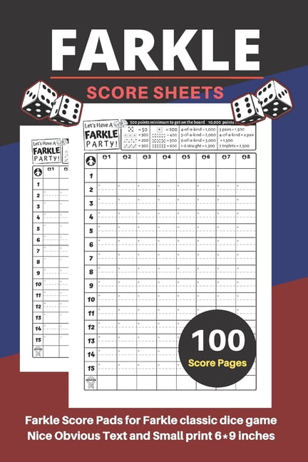 farkle scoring sheet