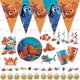 thumbnail image 2 of Animación Buscando a Nemo Decoración de fiesta de cumpleaños Fiesta infantil Buscando a Nemo Globos Vajilla desechable Platos Servilletas Remolinos, 2 of 4