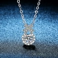 thumbnail image 3 of Leander's 925 sterling silver floral perfume bottle pendant necklace and lab-grown diamond clavicle necklace are a high-end, romantic, and versatile necklace. A simple and stylish gift., 3 of 6