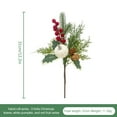 thumbnail image 2 of hengsof Pics de Noël Tiges de Baies Rouges Artificielles Fausses Baies de Houx pour Ornements de Sapin de Noël Couronne DIY Vase Décoration de Cheminée, 2 of 2