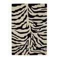 thumbnail image 2 of EORC BLACK Hand-Tufted Wool Transitional Modern Tufted Rug, 4' x 6'-Color:Black,Material:Wool, 2 of 4