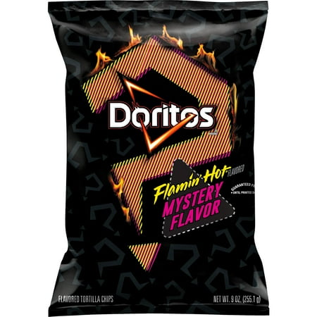 Doritos Flamin' Hot Mystery Flavor Tortilla Chips, 9 oz Bag