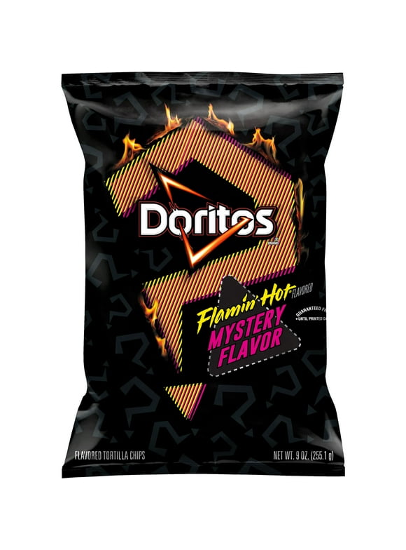 Doritos Flamin' Hot Mystery Flavor Snack Chips, 9.0 oz, Single Bag