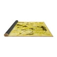 thumbnail image 2 of Ahgly Company Indoor Rectangle Solid Yellow Modern Area Rugs, 5' x 8', 2 of 4