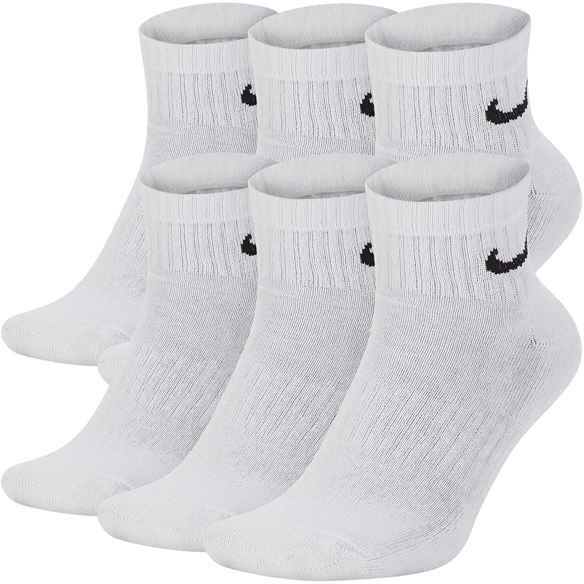 Men's Nike 6-Pack Everyday Cushion Ankle Training Socks Color: White Size: 6-8