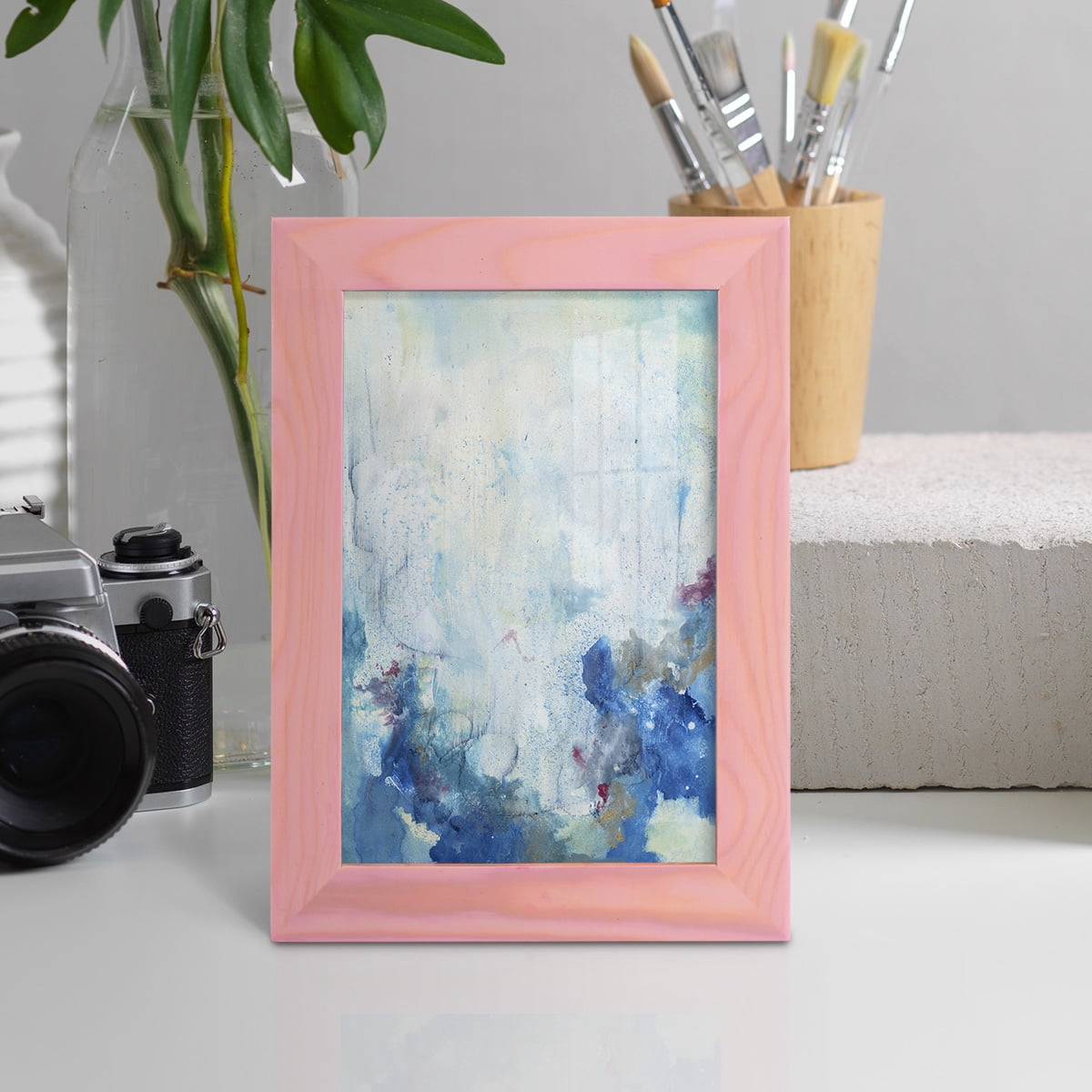 In the Mist II - Framed Print w/glass - Sunset Pink