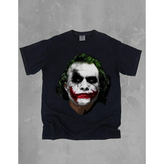 The Joker The Dark Knight Comfort Colors T-shirt, 2008 Comic Book Villain Book Shirt, Batman Joker Movie Why So Serious Crewneck Tee