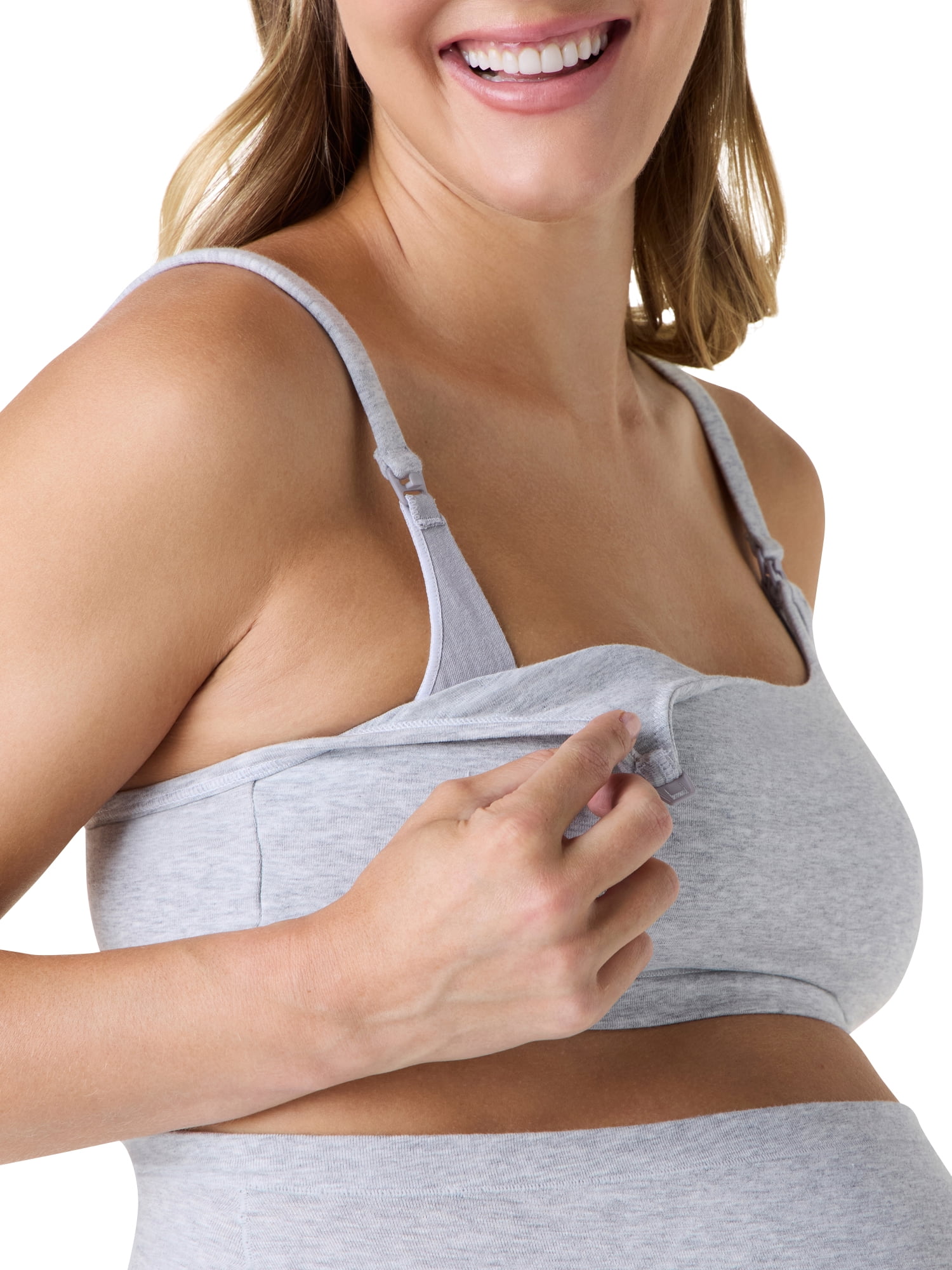 Ingrid & Isabel For Every Belly Women's Maternity & Nursing Cotton Jersey Bralette, SizesS-4XL