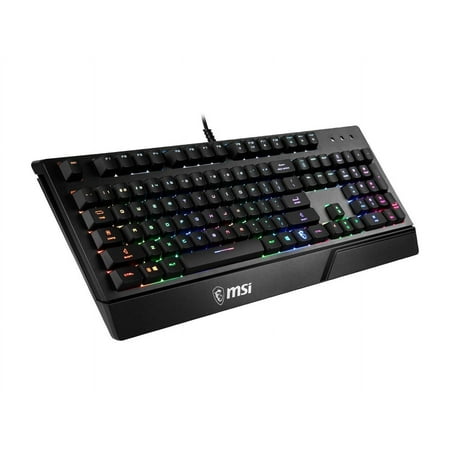 MSI - VIGOR GK20 Ergonomic Wired Gaming Membrane Keyboard - Black