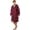 Maroon, variant on Adoretex Unisex Faux Fur Fleece Lined Waterproof Swim Parka Change Robe – Ultra-Warm, Lightweight Sport Outerwear for Kids and Adults (PK003) - Royal - AL