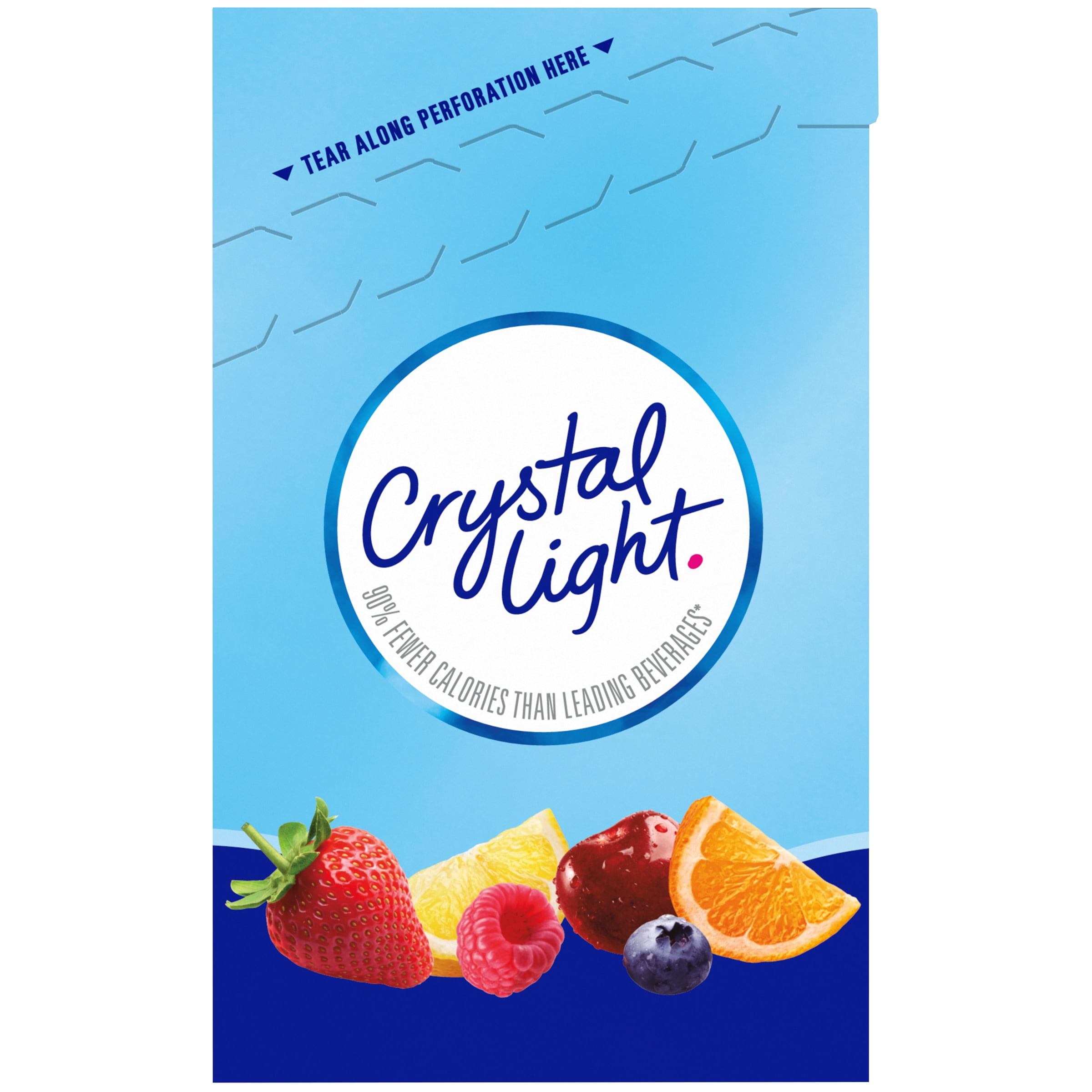 Crystal Light Lemonade, Fruit Punch, Raspberry Lemonade & Wild Strawberry Powdered Drink Mix Variety Pack, 60 ct On-the-Go-Packets