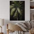 thumbnail image 2 of Designart "Minimalims Palm Trees Green VIII" Floral Print on Natural Pine Wood, 2 of 5
