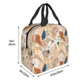 thumbnail image 3 of Easygdp Tropical Beach Sea Shell Bolsa Térmica Premium - Tela Oxford Impermeable, Gran Capacidad, Bolsillo Frontal, Unisex para Trabajo, Escuela, Actividades al Aire Libre y Picnics, 3 of 8
