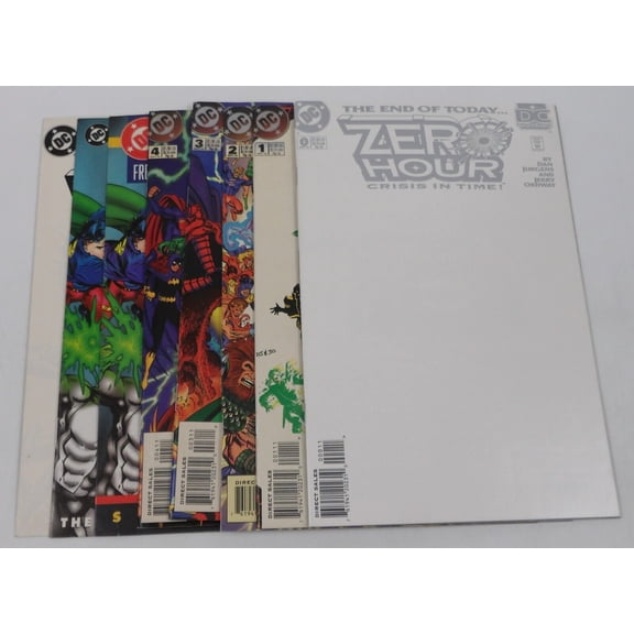 Zero Hour #0 & 1-4 VF/NM complete series + preview + sampler + ashcan ; DC (AC15)