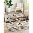thumbnail image 4 of Plaza Southwest Tribal Reversible Indoor/ Outdoor Area Rug - Neutral, 7'10"x9'10", 4 of 8