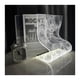 thumbnail image 1 of Lámpara de mesilla de noche for dormitorio, lámpara de noche, regulable, forma irregular, material acrílico, lámpara de noche de modelado creativo, gama alta, 1 of 6