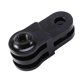 thumbnail image 1 of Conector de actividad de extensión de aluminio para cámara negra para brazo pivotante de 3 vías para trípode Hero 2 3 3+ 4 Mou negro, 1 of 5