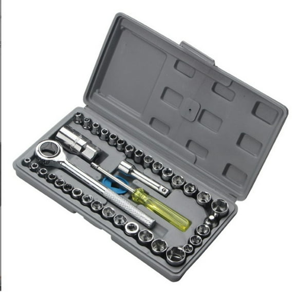 Drive Socket Set40pcs Drive Socket Wrench Automotive Socket Set Socket Wrench Tool Set Luxury Finish