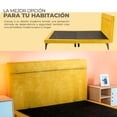 thumbnail image 3 of Cama Queen Size Roomi con Cabecera Tapizada Color Mostaza, 3 of 4