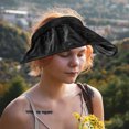 thumbnail image 4 of Sombrero de sol para mujer, ala ancha, sombrero de playa, plegable, con forma de concha, gorra de protección solar, 4 of 6