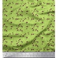 thumbnail image 1 of Soimoi Green Heavy Canvas Fabric Rose Floral Print Fabric by the Yard 58 Inch Wide, 1 of 3