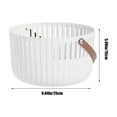 thumbnail image 3 of Summercome Garden Harvest Basket, Large Storage Basket with Handle, Multi-Functional Plastic Basket, Fruit Vegetables Gathering Basket, Suitable for Shopping Picnic Bathroom Kitchen Organizing, White, 3 of 8
