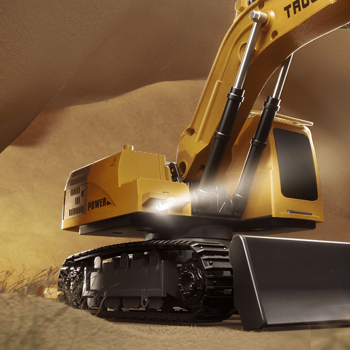 RC Excavator 9CH Remote Control Car with 360°Rotation, RC Construction Truck for Kids Adults Christmas Birthday Gifts