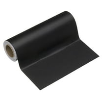 Uxcell Wood Grain Wallpaper Border 6" x 16.4ft Textured Frame Sticker, Matte Black