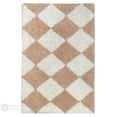 thumbnail image 3 of Teppich Homes Handmade 6x8 Cream Wool Tufted Rug with Geometric Pattern - Soft Living Room Kid’s Room Carpet, 3 of 6
